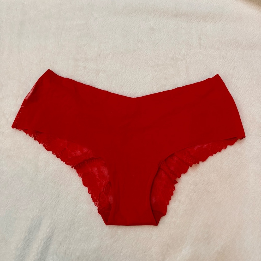 New Victoria’s Secret Lace Back Trim No Show Cheekies Panties XL NWT